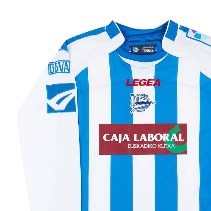 2008-09 Alaves Home L/S Shirt XL