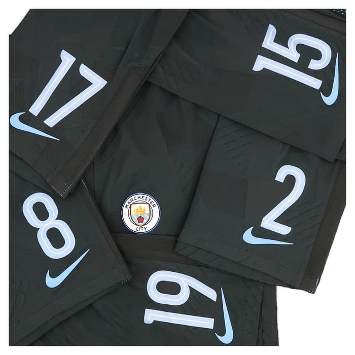 2017-18 Manchester City Player Issue Third Shorts # - As New