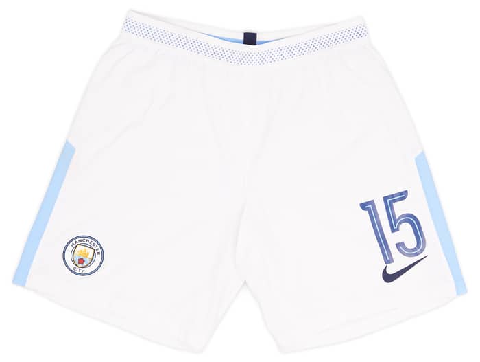 2017-18 Manchester City Player Issue Home Shorts # - As New
