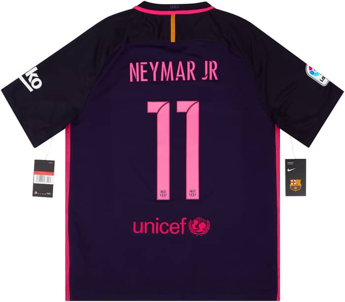 2016-17 Barcelona Away Shirt Neymar Jr #11