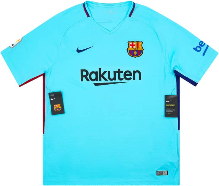 2017-18 Barcelona Away Shirt Suárez #9 