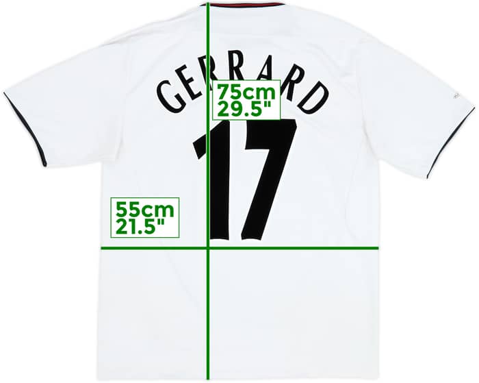 2003-04 Liverpool Away Shirt Gerrard #17 - 5/10 - (XL)