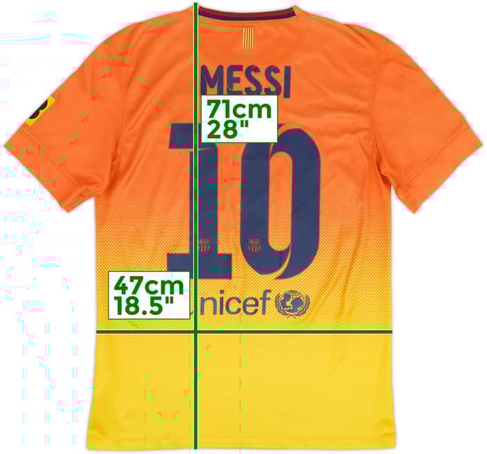 2012-13 Barcelona Away Shirt Messi #10 - 7/10 - (S)