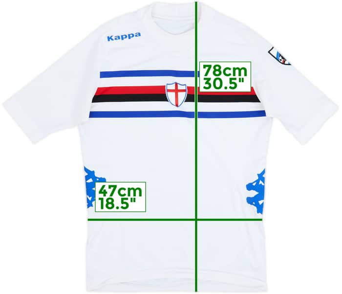 2012-13 Sampdoria Away Shirt - 6/10 - (XL)