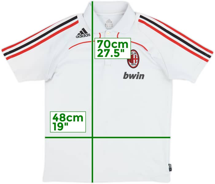 2008-09 AC Milan adidas Polo Shirt - 4/10 - (M)