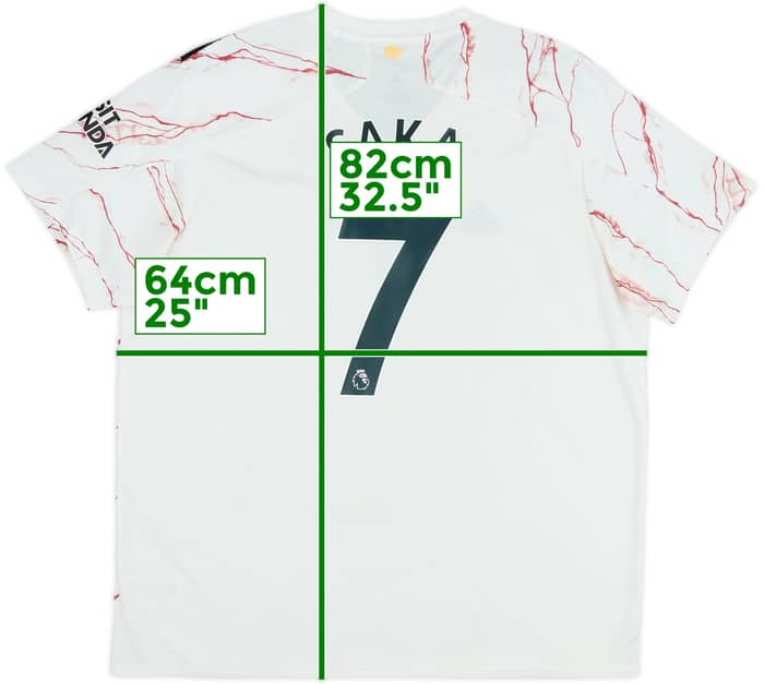 2020-21 Arsenal Away Shirt Saka #7 - 6/10 - (XXL)