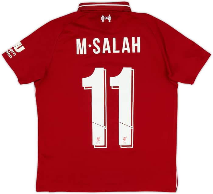 2018-19 Liverpool Home Shirt M.Salah #11 - 7/10 - (L.Boys)