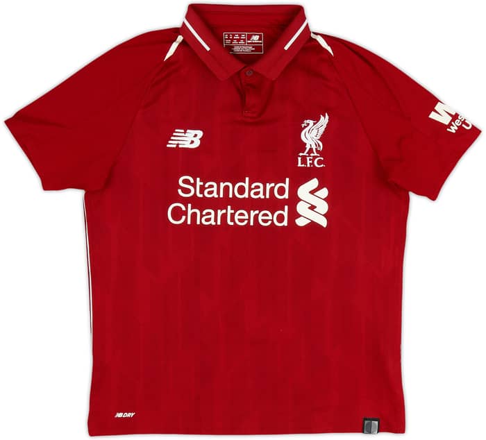 2018-19 Liverpool Home Shirt M.Salah #11 - 7/10 - (L.Boys)