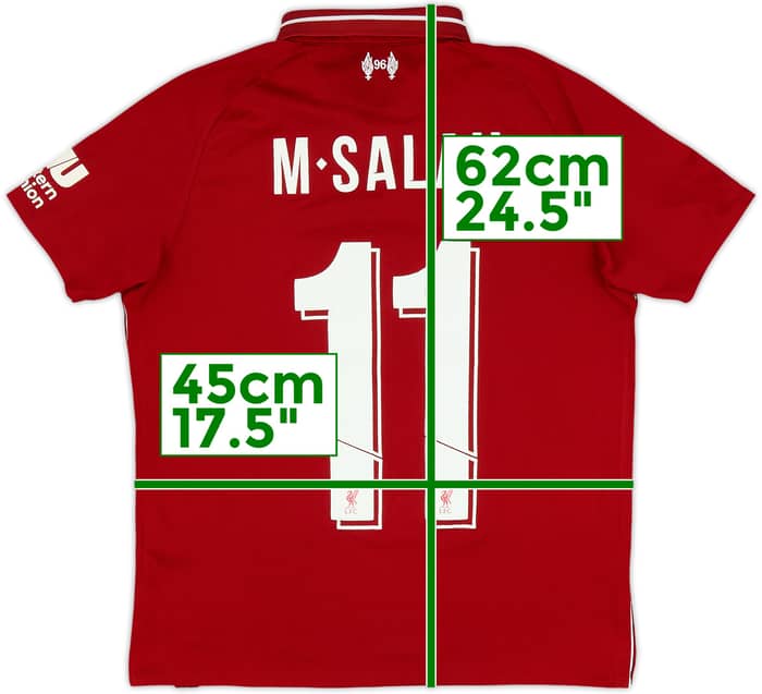 2018-19 Liverpool Home Shirt M.Salah #11 - 7/10 - (L.Boys)