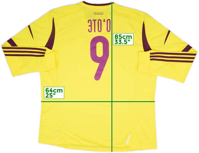 2012-13 Anzhi Makhachkala Home L/S Shirt Eto'o #9 (3XL)