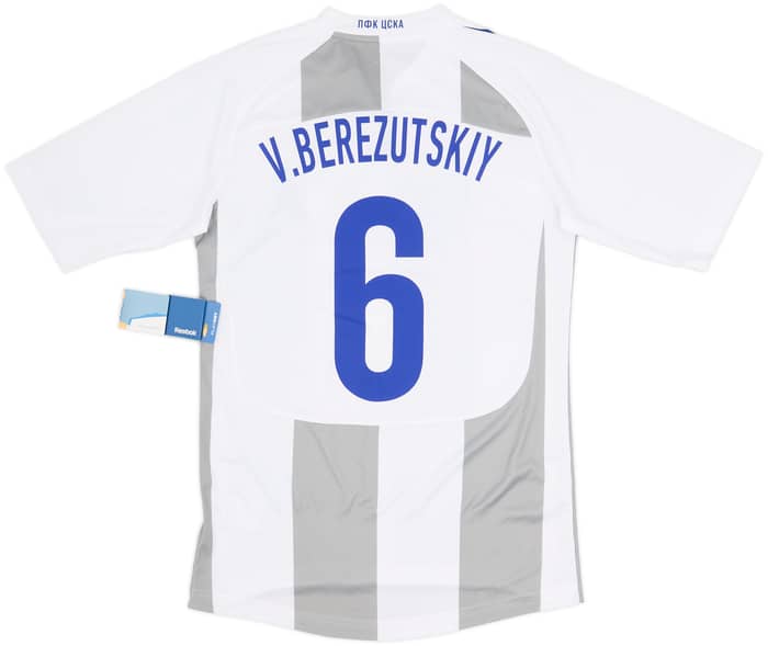 Camiseta de visitante europea del CSKA Moscow 2011-12 V.Berezutskiy #6 (S)