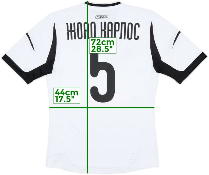 2012-13 Anzhi Makhachkala Third Shirt Joao Carlos #5 (M)