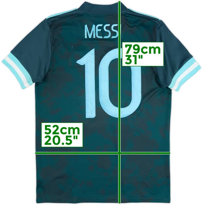 2020-22 Argentina Away Shirt Messi #10 - 6/10 - (M)