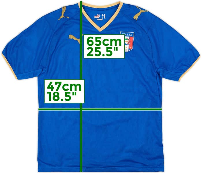 2007-08 Italy Home Shirt - 9/10 - (L.Boys)