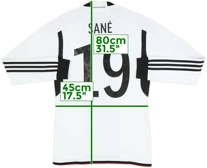2022-23 Germany Authentic Home L/S Shirt Sane #19 (S)