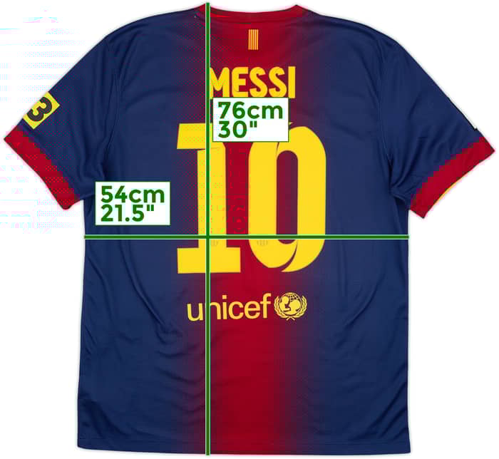 2012-13 Barcelona Home Shirt Messi #10 - 6/10 - (L)