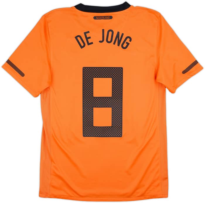 2010-11 Netherlands Home Shirt De Jong #8 - 8/10 - (S)