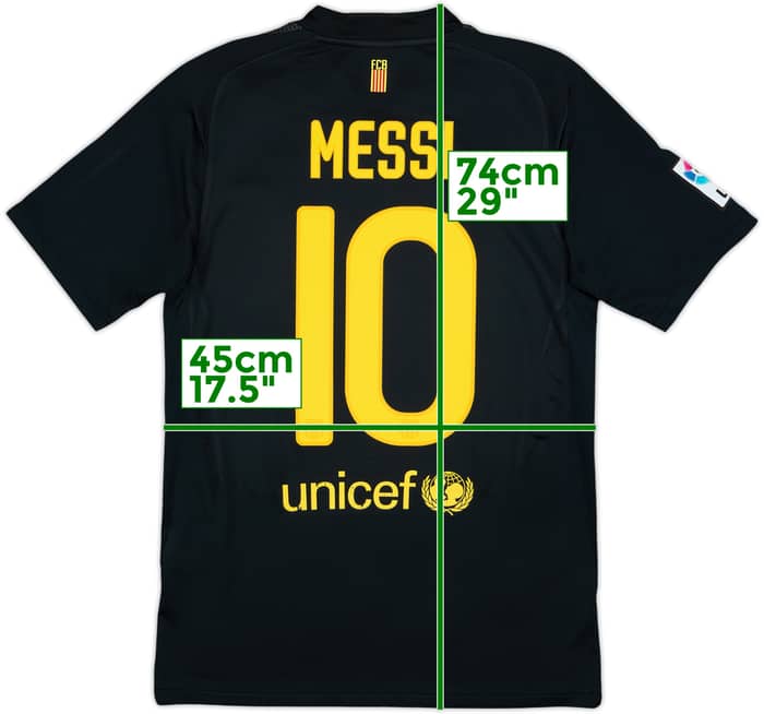 2011-12 Barcelona Away Shirt Messi #10 - 7/10 - (S)