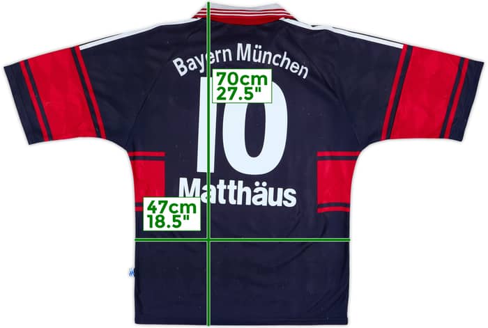 1997-99 Bayern Munich Home Shirt Matthaus #10 - 7/10 - (S)