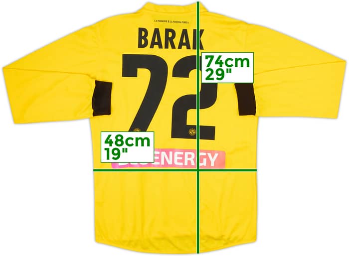 2017-18 Udinese Away L/S Shirt Barak #72 - 6/10 - (M)