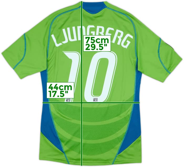 Camiseta de local de los Seattle Sounders 2009-10 Ljungberg #10 - 8/10 - (S)