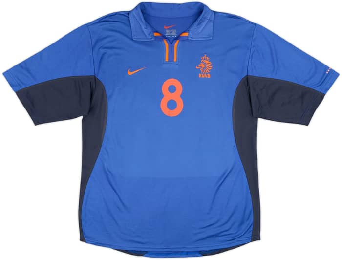 2000-02 Netherlands Away Shirt Davids #8 - 8/10 - (M)