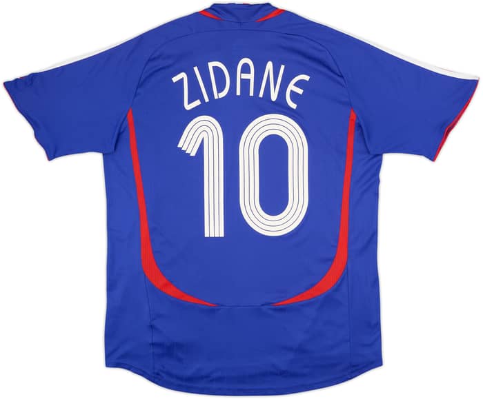 2006-07 France Home Shirt Zidane #10 - 8/10 - (L)