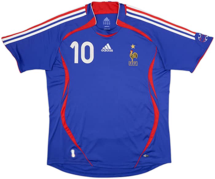 2006-07 France Home Shirt Zidane #10 - 8/10 - (L)