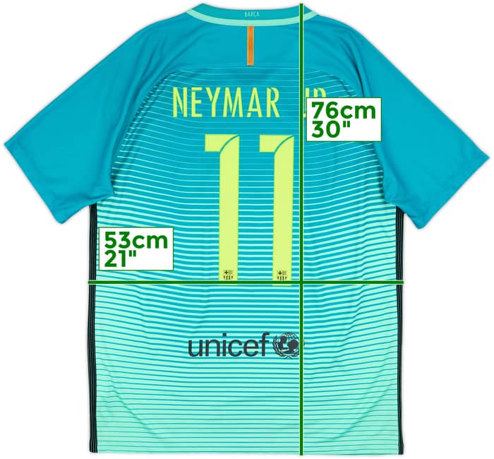 2016-17 Barcelona Third Shirt Neymar Jr #11 - 8/10 - (L)