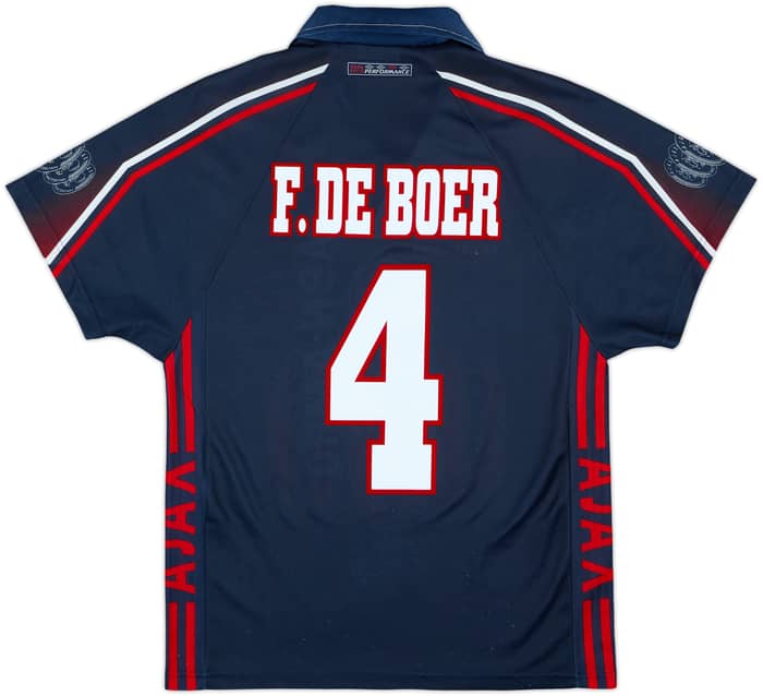 1996-97 Ajax Away Shirt F.De Boer #4 - 8/10 - (S)