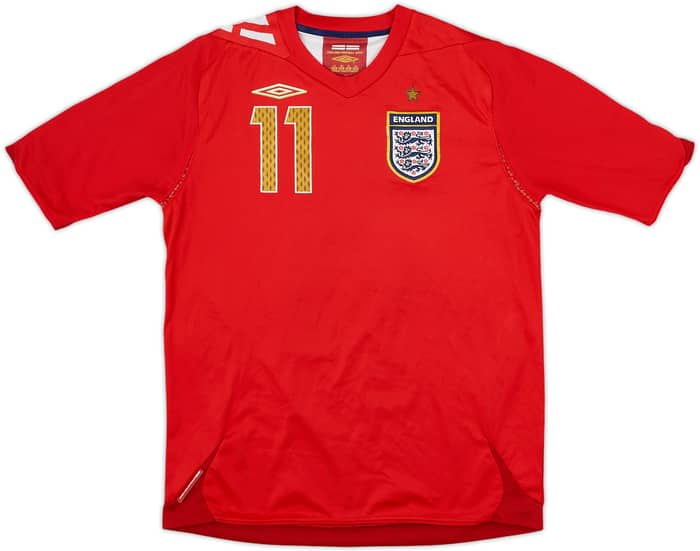 2006-08 England Away Shirt Gain #11 - 6/10 - (L.Boys)