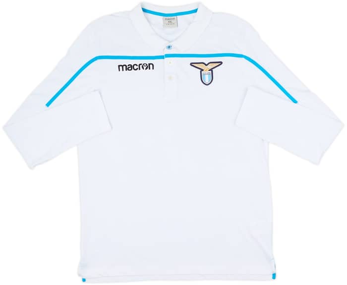 2018-19 Lazio Macron Polo L/S Shirt - 6/10 - (XXL)