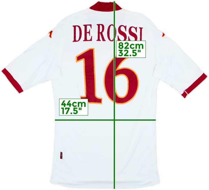 Camiseta de visitante de la Roma 2009-10 De Rossi #16 - 7/10 - (L)