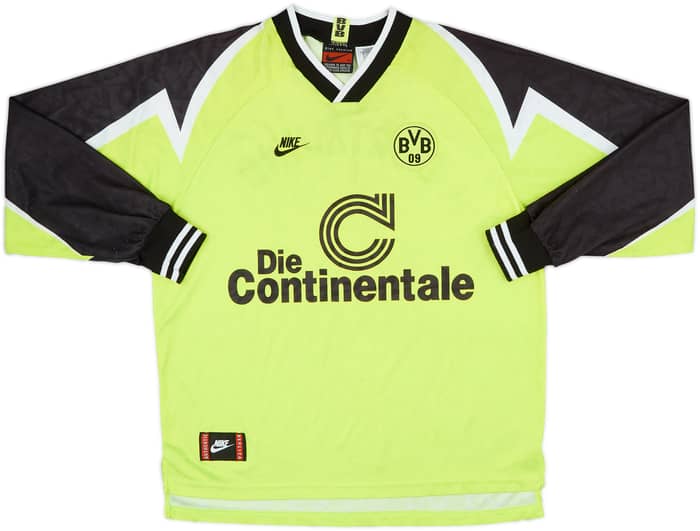 1995-96 Borussia Dortmund Home L/S Shirt - 8/10 - (XL)