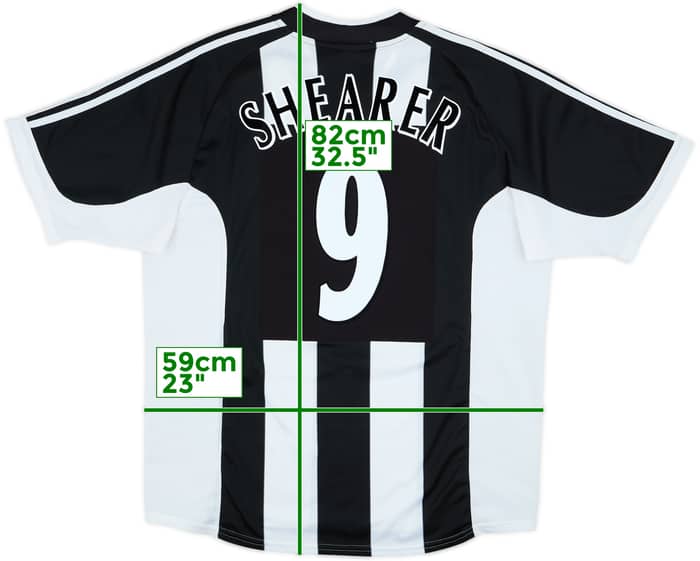 2001-03 Newcastle Home Shirt Shearer #9 - 9/10 - (XL)
