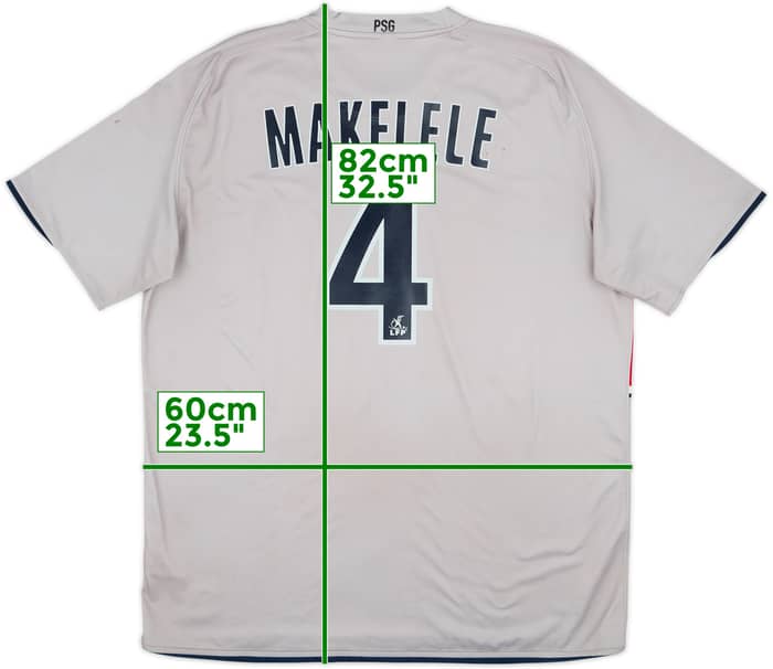 2008-09 Paris Saint-Germain Away Shirt Makelele #4 - 6/10 - (XL)