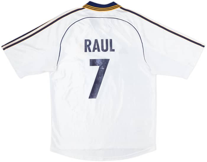 1998-00 Real Madrid Home Shirt Raul #7 - 6/10 - (M)