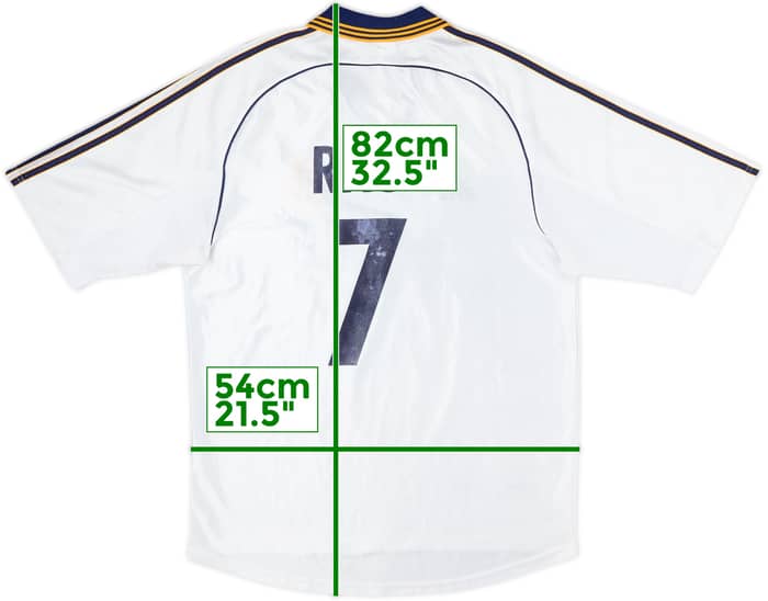 1998-00 Real Madrid Home Shirt Raul #7 - 6/10 - (M)