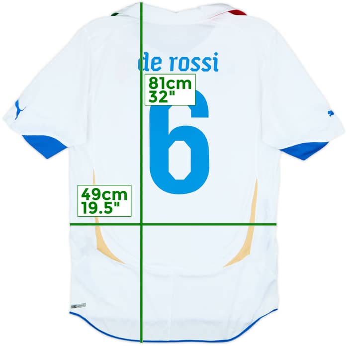 2010-12 Italy Away Shirt De Rossi #6 - 6/10 - (L)