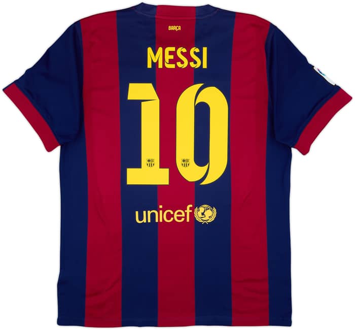 2014-15 Barcelona Camiseta Local Messi #10 - 8/10 - (XL)