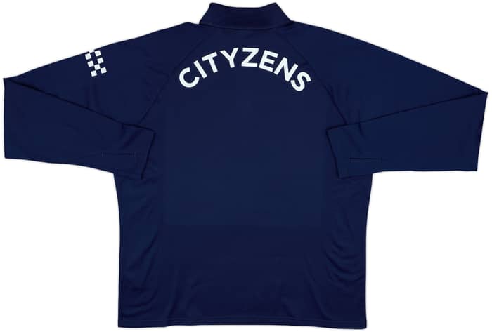 2024-25 Manchester City Puma Player Issue 1/4 Zip Drill Top #18 (Ortega) - 9/10 - (XL)