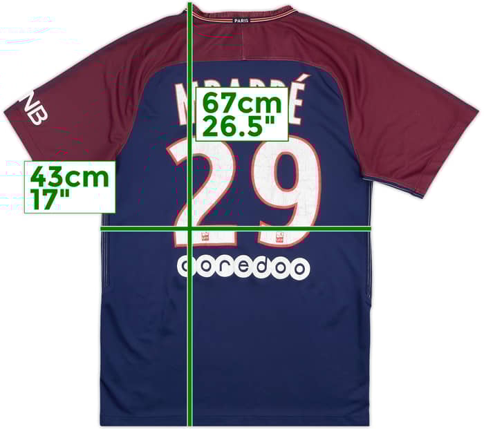 2017-18 Paris Saint-Germain Home Shirt Mbappe #29 - 5/10 - (S)