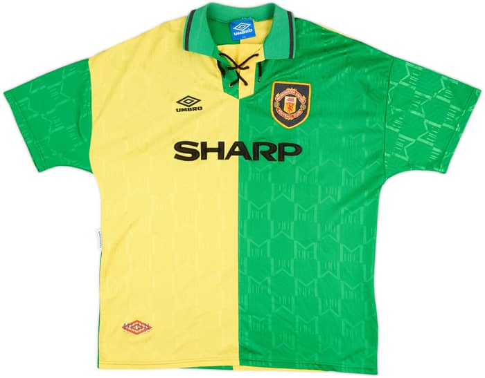 1992-94 Manchester United Third Shirt Cantona #7 - 8/10 - (XXL)