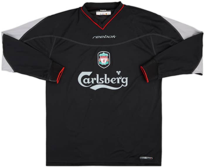 2002-04 Liverpool Away L/S Shirt Gerrard #17 - 8/10 - (M)