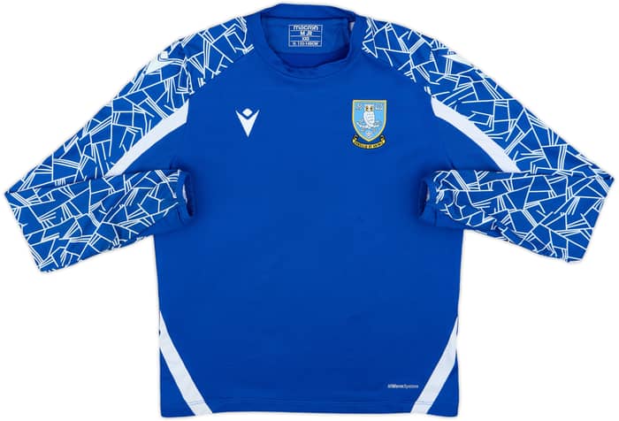 2021-22 Sheffield Wednesday Macron 1/4 Zip Training Top - 8/10 - (M.Boys)