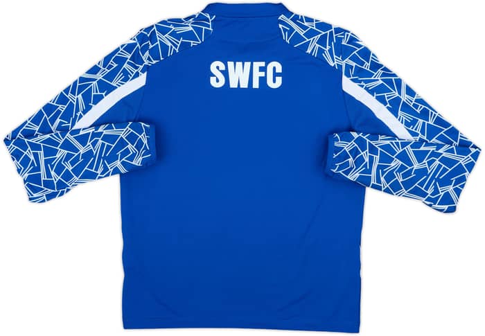 2021-22 Sheffield Wednesday Macron 1/4 Zip Training Top - 8/10 - (M.Boys)