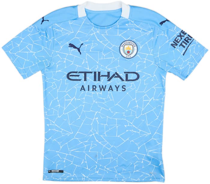 2020-21 Manchester City Home Shirt Sterling #7 - 6/10 - (S)