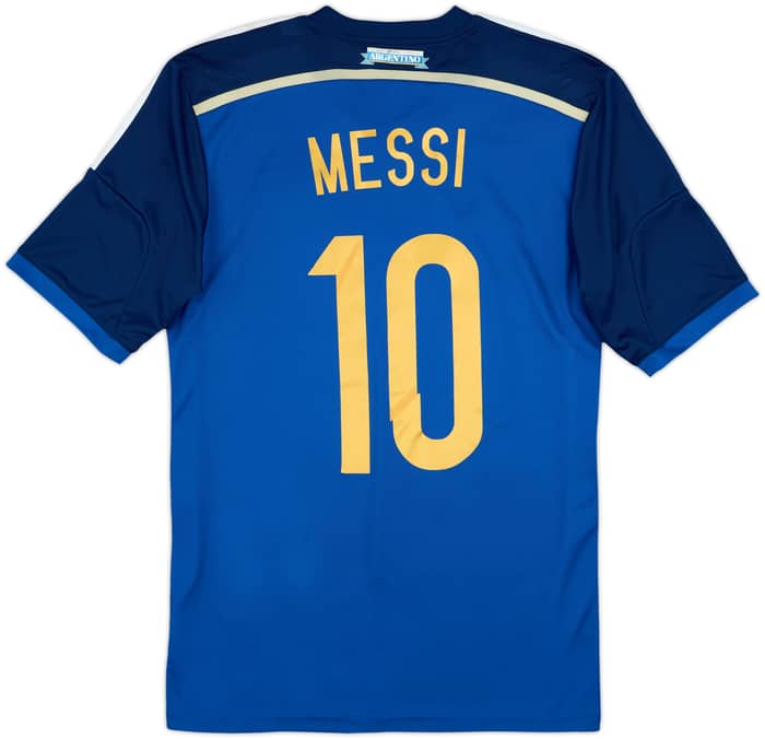 2013-15 Argentina Away Shirt Messi #10 - 8/10 - (M)