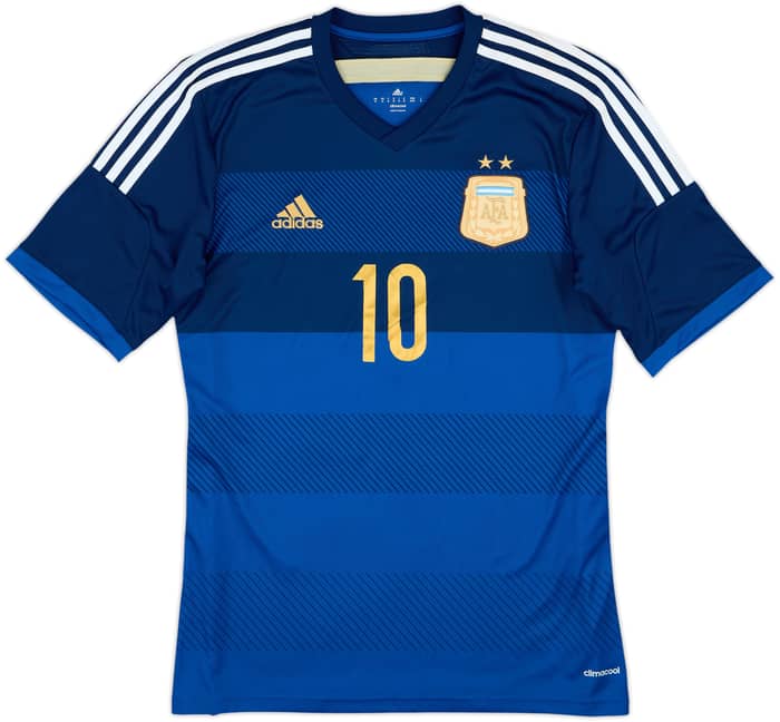 2013-15 Argentina Away Shirt Messi #10 - 8/10 - (M)