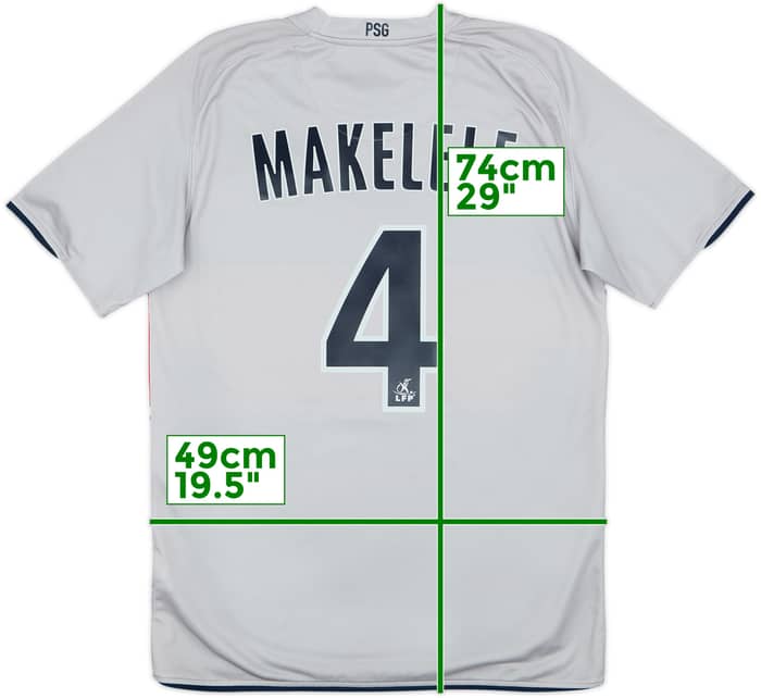 2008-09 Paris Saint-Germain Away Shirt Makelele #4 - 9/10 - (S)